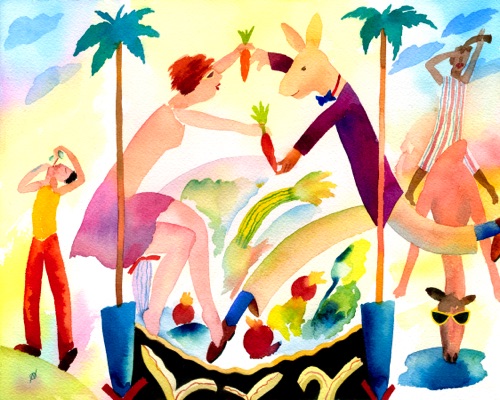 SALAD DAYS 30 X 24 CANVAS